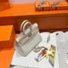 10 Craie Birkin 25CM Togo Leather Silver Hardware Full Handmade
