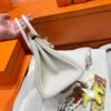 10 Craie Birkin 25CM Togo Leather Silver Hardware Full Handmade