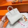 10 Craie Birkin 25CM Togo Leather Gold Hardware Full Handmade