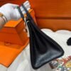 CK89 Black Birkin 25CM Lizard Leather Silver Hardware Full Handmade