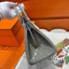 CK81 Gris Tourterelle Birkin 25CM Shiny Crocodile Leather Gold Hardware Full Handmade