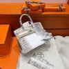 01 Himalayas Birkin 30CM Matte Crocodile Leather Silver Hardware Full Handmade