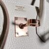 10 Craie Birkin 25CM Togo Leather Rose Gold Hardware Full Handmade