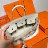 10 Craie Birkin 25CM Togo Leather Rose Gold Hardware Full Handmade
