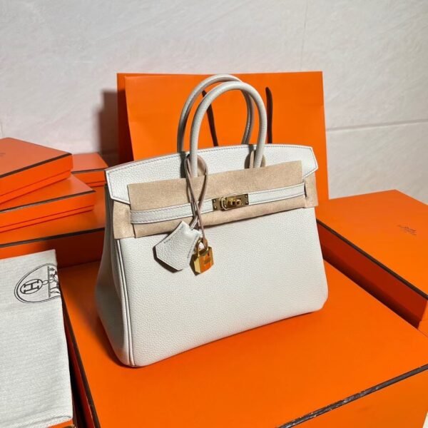 8L Beton Birkin 25CN Togo Leather Gold Hardware Full Handmade