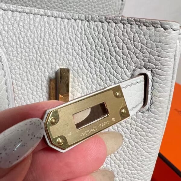 8L Beton Birkin 25CN Togo Leather Gold Hardware Full Handmade