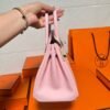 3Q Rise Sakura Birkin 25CM Swift Leather Silver Hardware Full Handmade