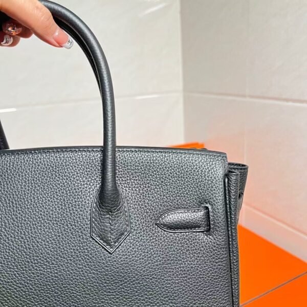 Ck89 Black/Noir Birkin 30CM Togo Leather Gold Hardware Full Handmade