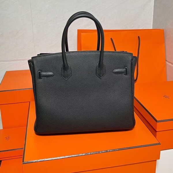 Ck89 Black/Noir Birkin 30CM Togo Leather Gold Hardware Full Handmade