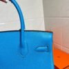 B3 Blue Zanzibar Birkin 30CM Togo Leather Gold Hardware Full Handmade