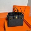 CK89 Black Birkin 25CM Togo / Shiny Crocodile Leather Gold Hardware Full Handmade