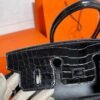 CK89 Black Birkin 25CM Togo / Shiny Crocodile Leather Gold Hardware Full Handmade