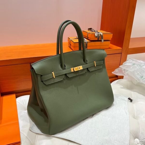G8 Vert Maquis Birkin 40CM Togo Leather Gold Hardware Full Handmade