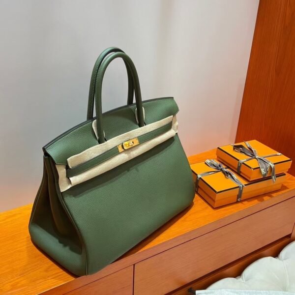 G8 Vert Maquis Birkin 40CM Togo Leather Gold Hardware Full Handmade
