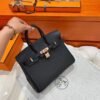 Ck89 Noir Birkin 25CM Togo Leather Rose Gold Hardware Full Handmade