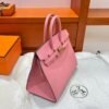 1Q Rose Birkin 25CM Epsom Leather Gold Hardware Full Handmade