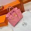1Q Rose Birkin 25CM Epsom Leather Gold Hardware Full Handmade