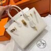 10 Craie Birkin 25CM Epsom Leather Gold Hardware Full Handmade