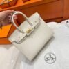 10 Craie Birkin 25CM Epsom Leather Gold Hardware Full Handmade