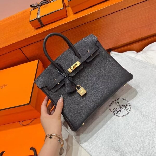 46 Ebene Birkin 25CM Togo Leather Gold Hardware Full Handmade