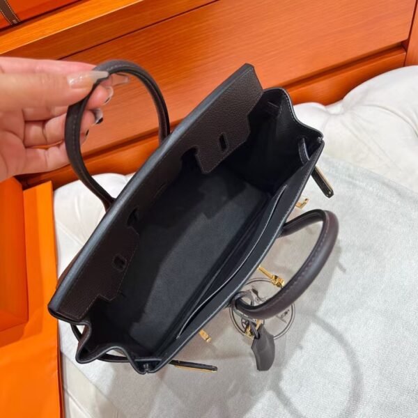 46 Ebene Birkin 25CM Togo Leather Gold Hardware Full Handmade