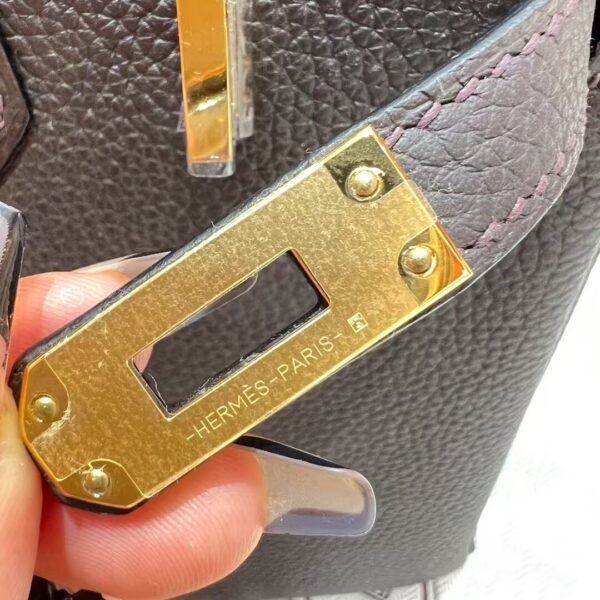 46 Ebene Birkin 25CM Togo Leather Gold Hardware Full Handmade