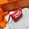 Q5 Rouge casaque Mini lindy Tc Leather Gold Hardware Full Handmade