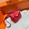 Q5 Rouge casaque Mini lindy Tc Leather Gold Hardware Full Handmade