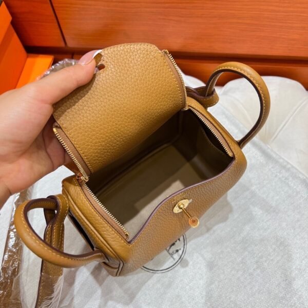 2s Sesame Mini lindy 19cm Tc Leather Gold Hardware Full Handmade
