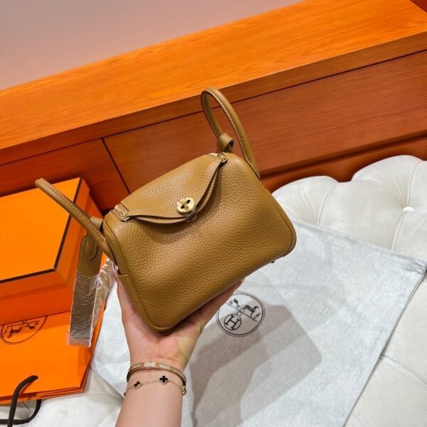2s Sesame Mini lindy 19cm Tc Leather Gold Hardware Full Handmade