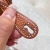 37 Gold Mini lindy 19cm Tc Leather Silver Hardware Full Handmade