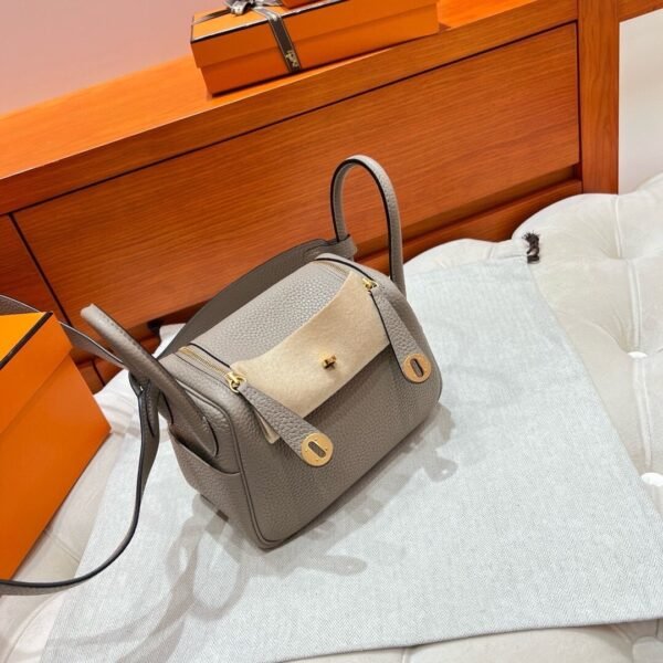 M8 Asphalte Mini lindy 19cm Tc Leather Gold Hardware Full Handmade