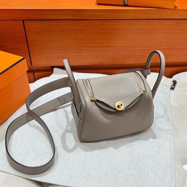 M8 Asphalte Mini lindy 19cm Tc Leather Gold Hardware Full Handmade