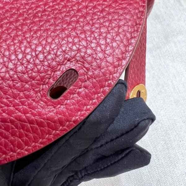B5 Rubis Mini lindy 19cm Tc Leather Gold Hardware Full Handmade