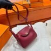 B5 Rubis Mini lindy 19cm Tc Leather Gold Hardware Full Handmade
