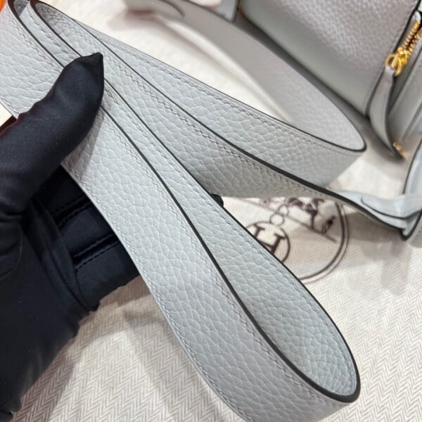 08 Blue pale Mini lindy 19cm Tc Leather Gold Hardware Full Handmade