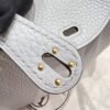 08 Blue pale Mini lindy 19cm Tc Leather Gold Hardware Full Handmade