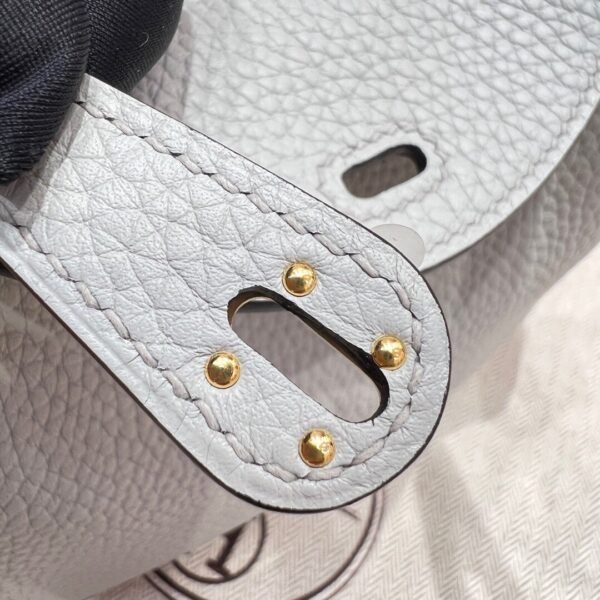 08 Blue pale Mini lindy 19cm Tc Leather Gold Hardware Full Handmade