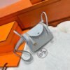 08 Blue pale Mini lindy 19cm Tc Leather Gold Hardware Full Handmade