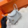 08 Blue pale Mini lindy 19cm Tc Leather Gold Hardware Full Handmade