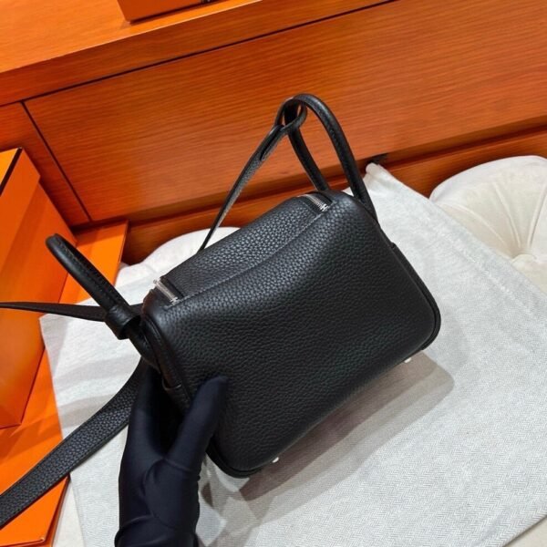 Ck89 Nior/Black Mini lindy 19cm Tc Leather Gold Hardware Full Handmade