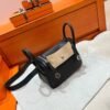 Ck89 Nior/Black Mini lindy 19cm Tc Leather Gold Hardware Full Handmade