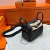 Ck89 Nior/Black Mini lindy 19cm Tc Leather Gold Hardware Full Handmade