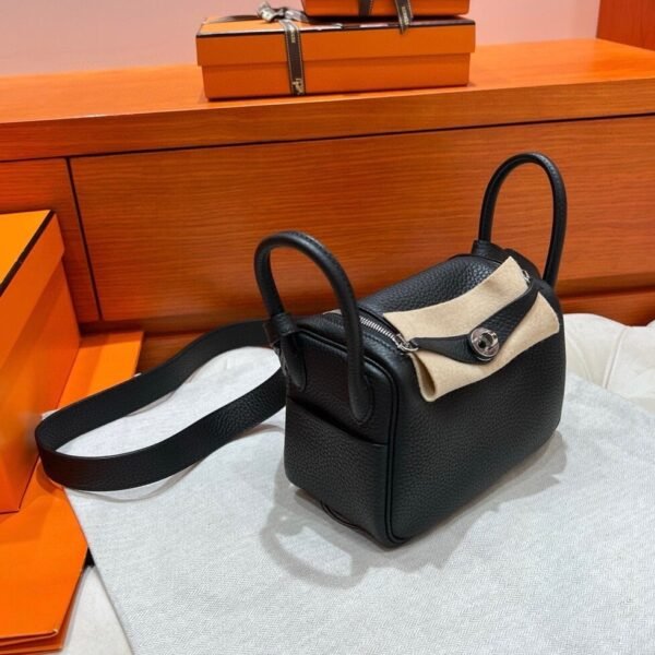 Ck89 Nior/Black Mini lindy 19cm Tc Leather Gold Hardware Full Handmade