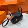 Ck89 Nior/Black Mini lindy 19cm Tc Leather Gold Hardware Full Handmade