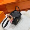 Ck89 Nior/Black Mini lindy 19cm Tc Leather Gold Hardware Full Handmade