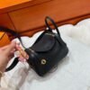 Ck89 Nior/Black Mini lindy 19cm Tc Leather Gold Hardware Full Handmade