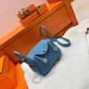 75 Blue Jean Mini lindy 19cm Tc Leather Gold Hardware Full Handmade