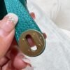 7F Blue paon Mini lindy 19cm Tc Leather Gold Hardware Full Handmade