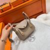 81 Gris tourterelle Mini lindy 19cm  Tc Leather Gold Hardware Full Handmade
